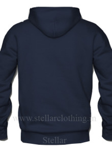 Hooded navy BACK