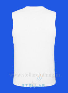 Men’s White back LS