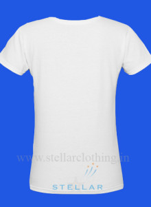V-Neck White Back
