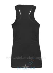 Women’s Black Singlet Back