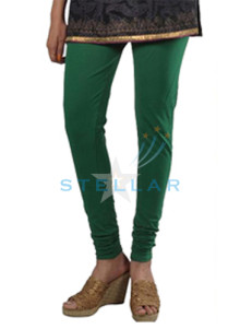 Stellar Solid Green Leggings