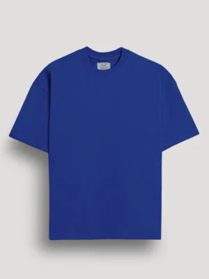 Premium 100% Cotton Heavyweight Oversized Tee (Cobalt Blue)