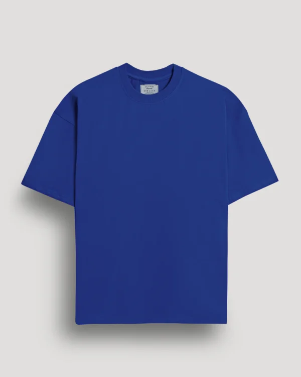 Premium 100% Cotton Heavyweight Oversized Tee (Cobalt Blue)