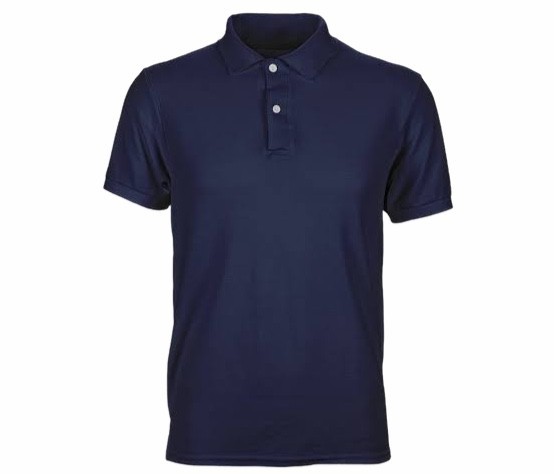 Men's Classic Cotton Polo T-Shirt – Navy Blue