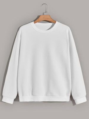 Premium Heavyweight Plain White Sweatshirt