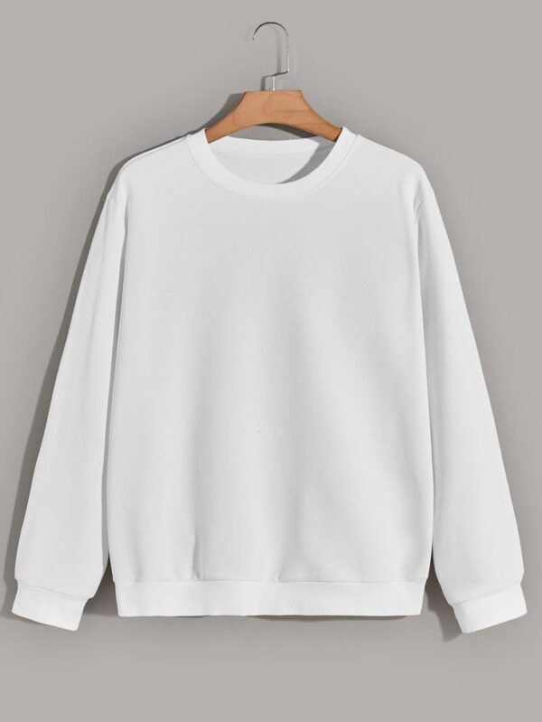 Premium Heavyweight Plain White Sweatshirt